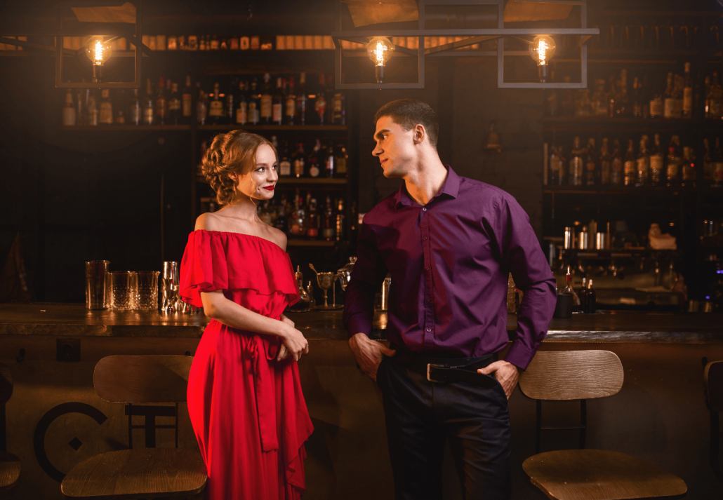 couple at a jazz club in London