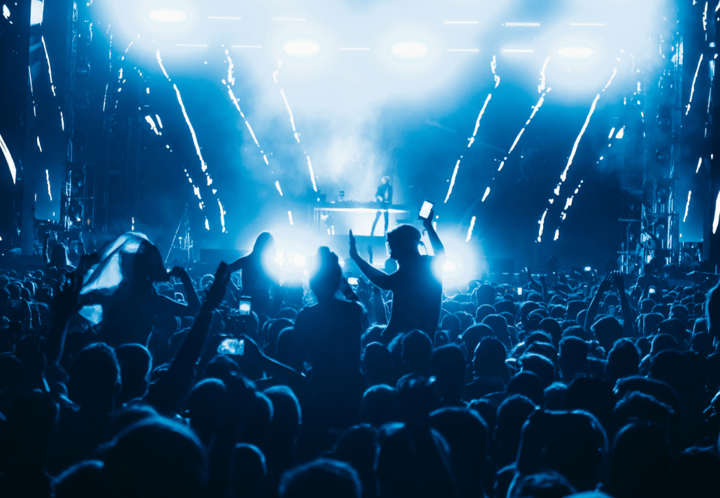 Concert crowd on a music concert